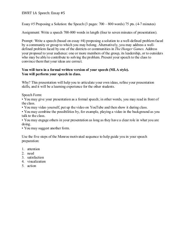 essay on what you learned in speech class